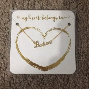 Gold Boston Necklace